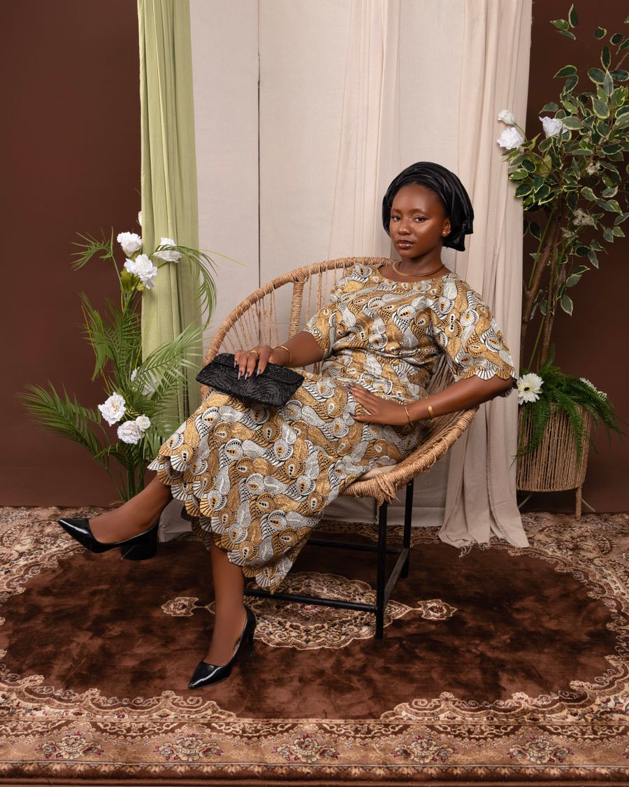 Adire Wrap Dress