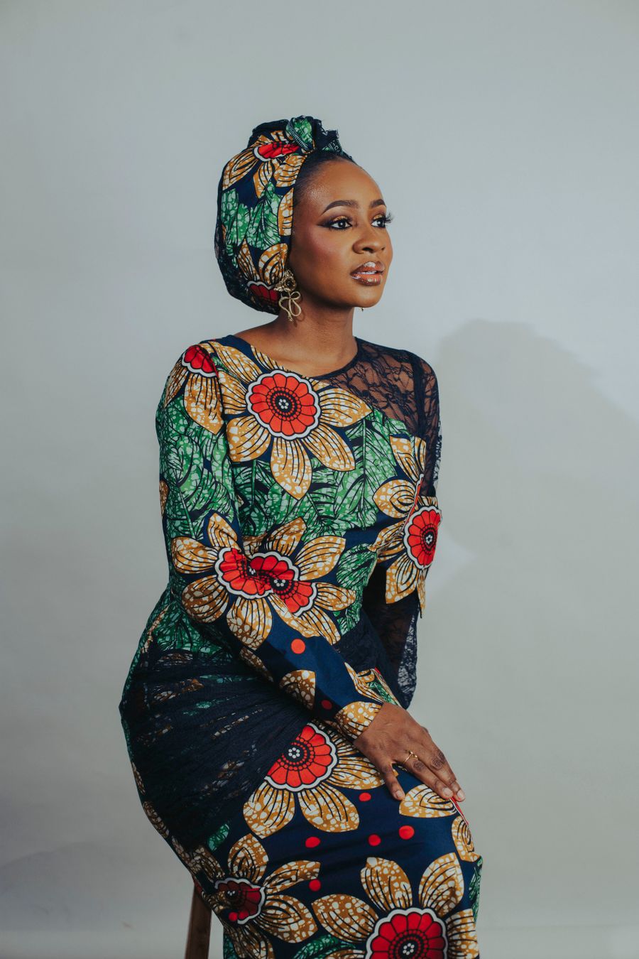 Cobalt Ankara Gown